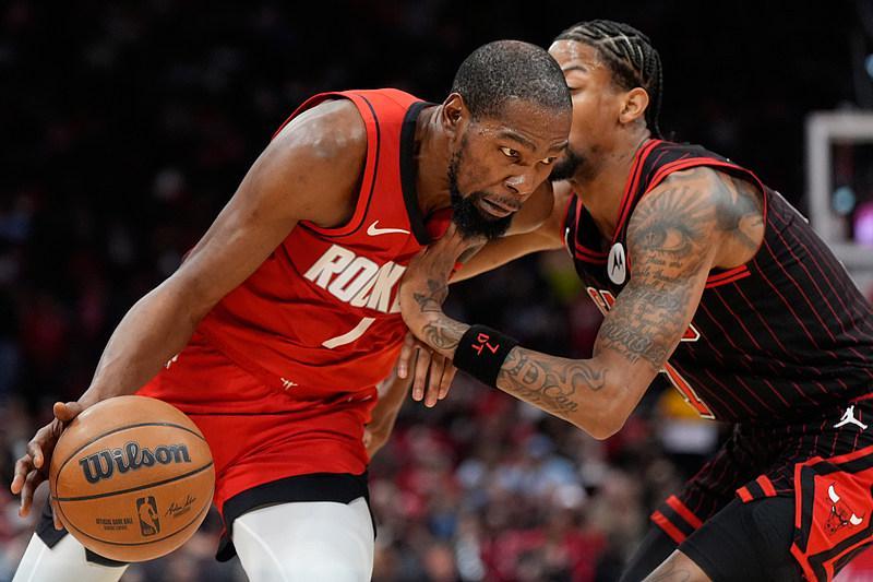 免费pg电子试玩游戏-杜兰特28+10 火箭119-113胜公牛